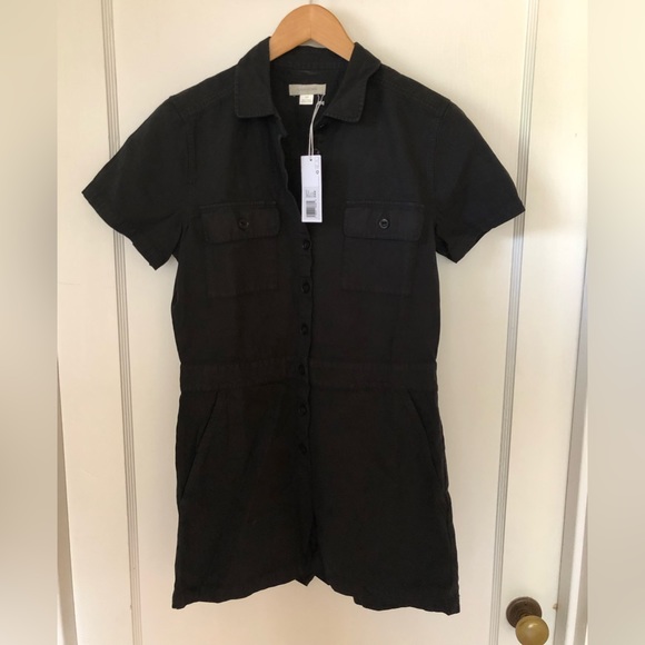 Outerknown S.E.A. Suit Shortall in Pitch Black. Size Small. - Picture 4 of 8